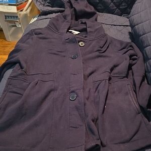 Christopher & Banks Dark Blue Utility Jacket